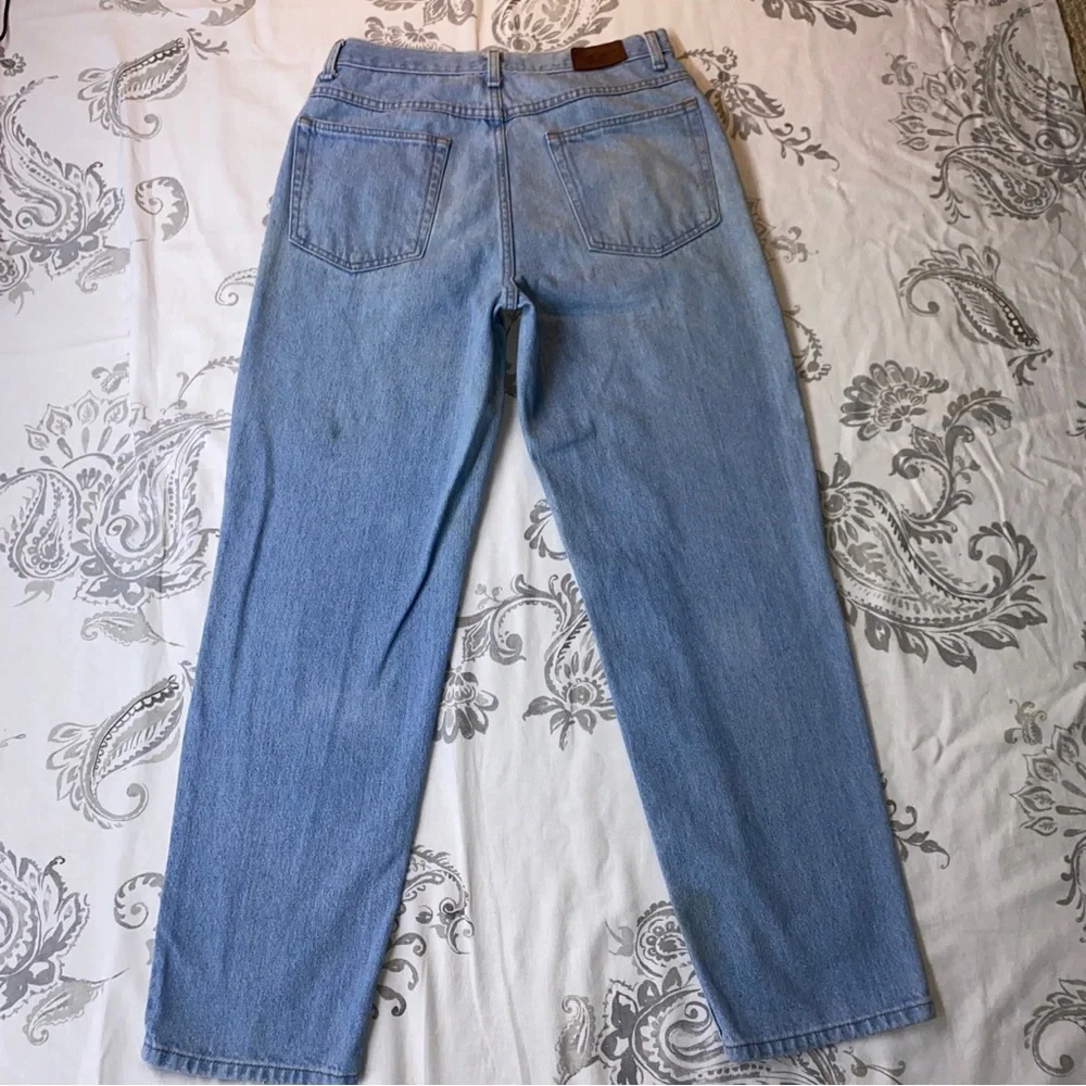L.L. Bean Relaxed Fit Straight Jeans Men's Size 30x29 Blue‎ Stone Wash 5-Pocket